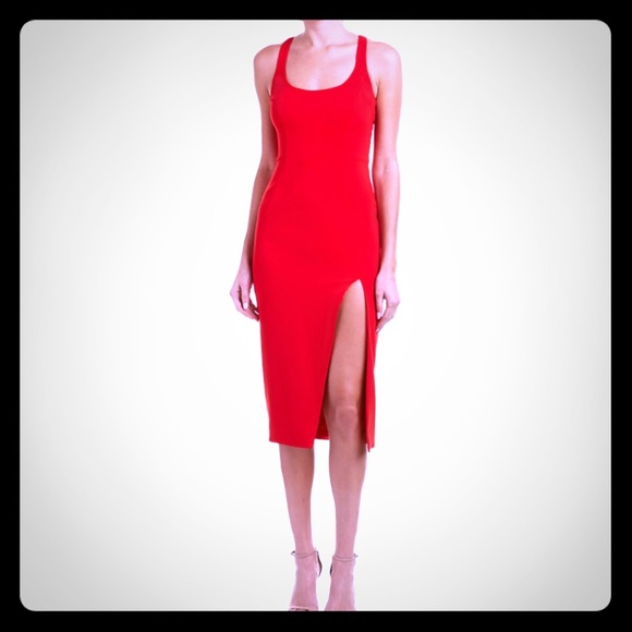 jay godfrey red witherspoon sheath